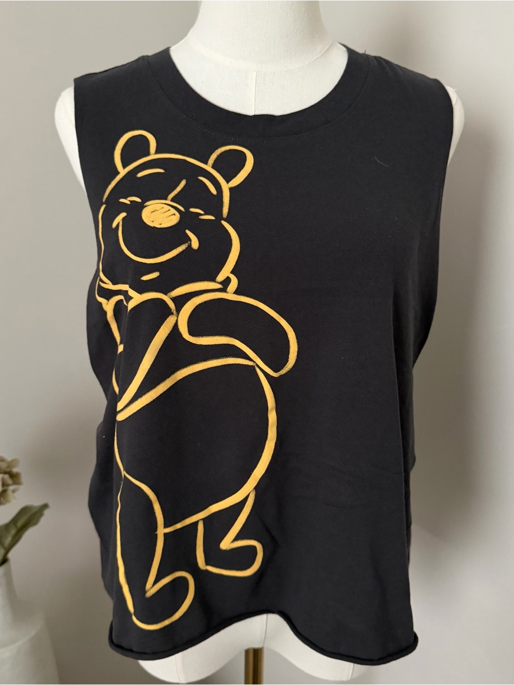 Sleeveless Disney Winnie the Muscle Pooh T Shirt